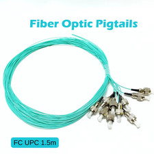 10~50pcs 1.5M OM3 50/125 FC UPC Simplex 0.9mm Multimode Fiber Optical Pigtail picture