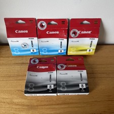 5 x Genuine Canon Pixma ChromaLife 100 Ink:  2 x Black,2 x Cyan,,1 x Yellow NEW picture