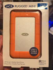 LaCie Rugged Mini 2TB USB-C External Drive Shock/Pressure Resistant Sealed picture