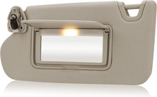Beige Driver Left Side Sun Visor Replacement Compatible with 2013 2014 2015 2016 picture
