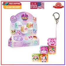Clickeez Series 3 Collectible Character Keyboard Keys 5 Pack Keychain Set Age... picture