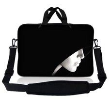 10 Inch Tablet Laptop Sleeve Bag Carry Case iPad Pouch w/ Shoulder Strap Face picture