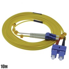 10M 33FT LC to SC Duplex Single Mode 9/125 Fiber Optic Optical Patch Cable Cord picture