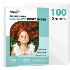 Koala Thin Double Sided SemiGloss Photo Paper 8.5x11 Inch 32LB 100 Sheets picture