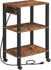 3-Tier Printer Stand with Charging Station, Under Desk Printer Table, Printer picture