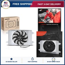 A-Premium Engine Radiator Cooling Fan Assembly for Yamaha Viking 700 12V 2-Pin picture
