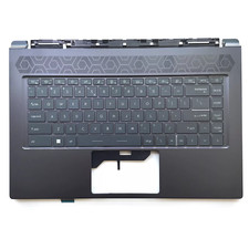 New For MSI Delta 15 A5EFK MS-15CK Upper Case Palmrest Keyboard Backlit Blue picture