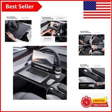 Space-Saving 2-in-1 Car Desk Tray & Organizer - Fits Standard Steering Wheels picture