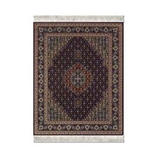 FiberLok Mouse Rug Midnight Persian Mahi Tabriz Design Fish Turtle 7