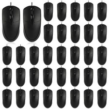 24 PCS Black USB Wired Mouse 1200 DPI 3 Button Corded Computer Mice Bulk picture