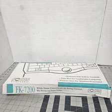 New in Box Sealed Focus Electronic Model FK-7200 PS/2 Keyboard with Trackball picture