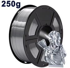 PLA 3D Printer Filament Shiny Silk Silver 250g PLA 1.75mm 3D Filament picture