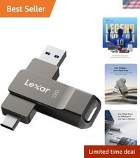 128GB USB Flash Drive with Dual Connectors & AES Encryption - Stylish & Secure picture