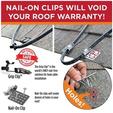 Nail-Free Roof Clips for Heat Cable Installation picture