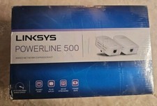 Linksys PLEK500 PowerLine 500 Wired Network Ethernet Expansion Kit *Sealed New* picture