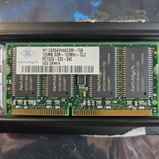 Nanya 128MB PC133 SDRAM 144-Pin SODIMM Laptop RAM NT128S64VH4A2GM-75B CL3 133MHz picture