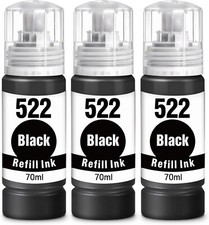 4PK 522 Ink Refill Compatible WITH Epson T522 ET-4800 2720 4700 2400 2800 2803 picture