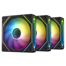 DARKROCK F120 3In1 120Mm Infinite Mirror Design Case Fans with 24 LED Lights PWM picture
