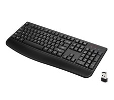 QUASIO Wireless Keyboard, 2.4G Full-Sized Ergonomic Wireless Computer Keyboar... picture