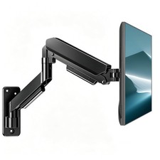 Single Monitor Wall Mount 1732 Inch Flat Curved Full Motion Mechanical Spring picture