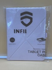 Infiland Tablet PC Case Multi-Angle Stand Cover Protective light Pink. Unopened picture