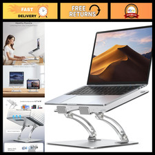Ergonomic Adjustable Laptop Stand - Foldable Computer Riser with Heat-Vent, Heav picture