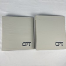 Vintage CPT Corporation Word Processor 3-Ring Binders Set of 2 Empty Binders picture