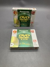 Panasonic DVD-RAM LM-AF120LU5 4.7GB 120 Min 2-3x Lot 10 Discs 2 Packs picture
