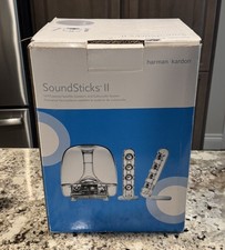 Harman Kardon SoundSticks II 2.1 Computer Speakers Subwoofer Tested w/ Box picture