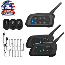 1PC V4C PLUS+2PCS V6C PRO 3 Users In-Ear Referee Intercom Headset 1200M Full Dup picture