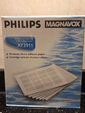 Philips Magnavox AY3911 Ribbon Cartridge & 16-Cut Adhesive Photo Paper 50 Sheets picture