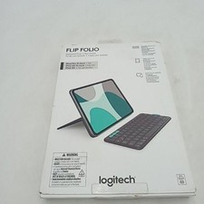 Logitech Flip Folio For IPad Pro 11 IPad Air 11 Keyboard Case Blue Bluetooth New picture