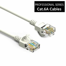 0.5 - 50 Ft CAT6A Slim RJ45 Network LAN Ethernet Copper Wire Color Patch Cable picture