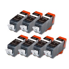 7PK BLACK Value Ink Pack + CHIP for Canon PGI-225 MX882 MX892 MX712  picture