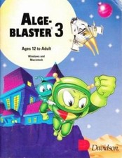 Alge-Blaster 3 w/ Manual PC MAC CD learn numbers integers factoring fractions + picture