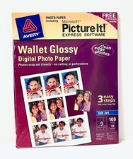 Avery Wallet Glossy Digital Photo Paper - Ink Jet - 108 Prints picture