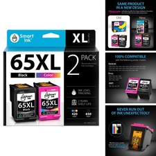 Smart Ink 65XL Black and Color 2 Combo Pack for HP DeskJet 3755 3700 3772 Envy picture