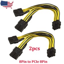 Dual 8 to 8 Graphics Card Power Cable for NVIDIA Tesla K80 M40 Grid M60 P40 GPU picture
