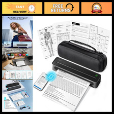 Inkless Portable Thermal Printer - Compact Wireless Bluetooth 8.5