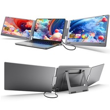 KYY Portable External Screen Triple Laptop Monitor Extender, 15.6