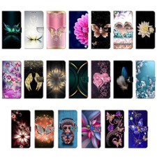 Flip Painted Card Wallet Stand Cover Case For A04S A14 A34 A54 A23 A53 picture