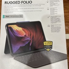 Open Box - Logitech Rugged Folio for iPad 10th Gen and A16 - Oxford Gray picture