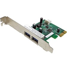 BUFFALO IFC-PCIE2U3S2-EU Dual Port USB3.0 PCIe x1 Adapter Card D108BF-2-10A FP picture