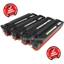 4pk Compatible CF400A CF401A CF402A CF403A Toner For 201A Laserjet M252dw M277dw picture