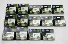 HP 952XL Cyan Magenta Yellow Ink Cartridge Exp 2019 2021 Lot 14 Genuine New picture