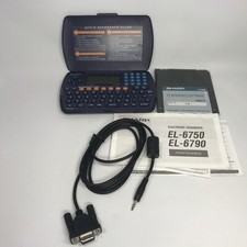 🔥 Sharp EL-6790 Electronic Organizer 128KB; PC Cable & Floppy Disk - FOR PARTS picture