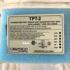 Cabletron TPT-2 Ethernet 802.3 Twisted Pair Transceiver Unit (MAU)  With Lanview picture