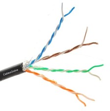 250ft Pure Copper Cat6 Cable 23 AWG Gel Filled Weatherproof Direct Burial picture