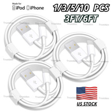 For Apple iPhone 6 7 8 X XR 11 12 13 14 Pro Max Charger Cable USB Cord Bulk Lot picture