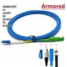 70M~300M Simplex SM E2000 APC to LC UPC Fiber Optic Patch Cord Single Mode Cable picture
